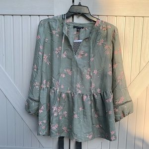 Floral peplum large